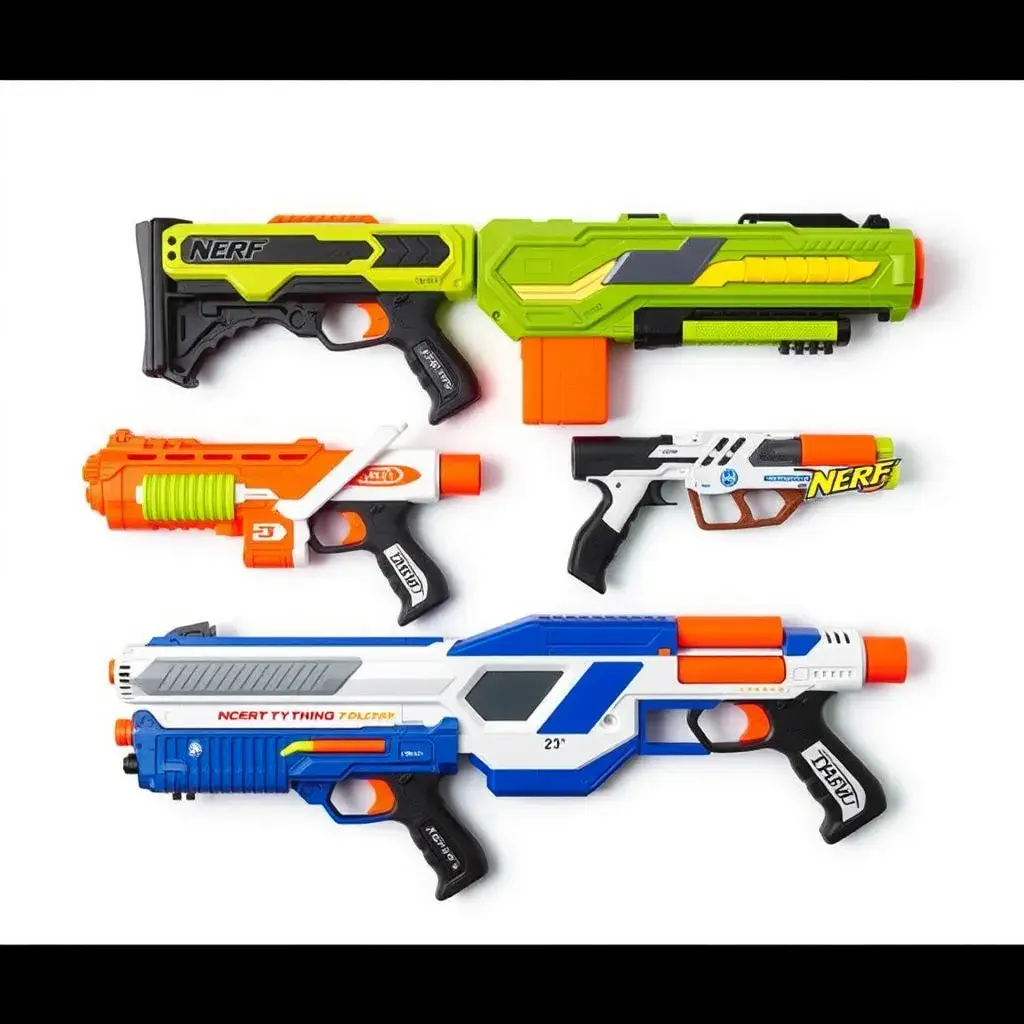 Unique NERF blaster designs and colors