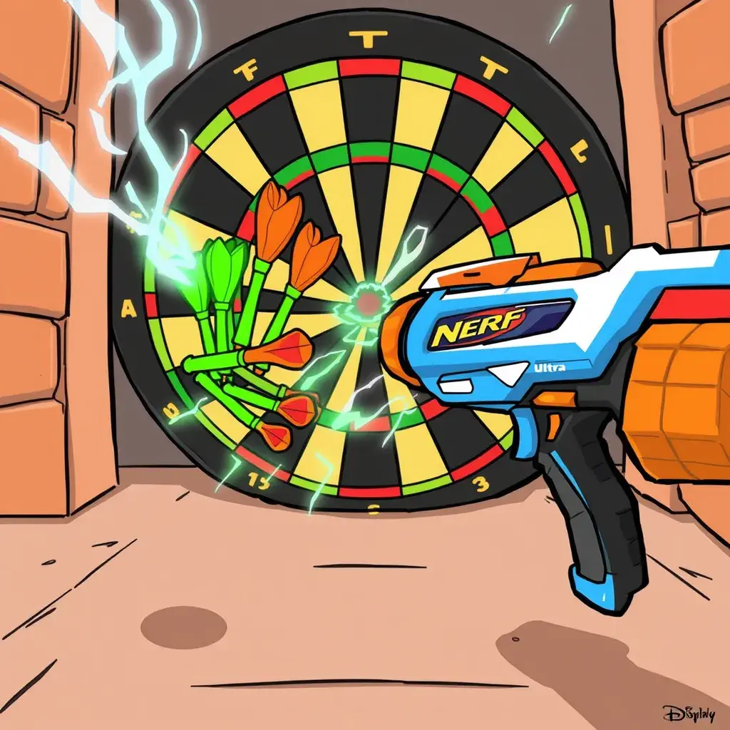 NERF Ultra darts vs. NERF Rival rounds