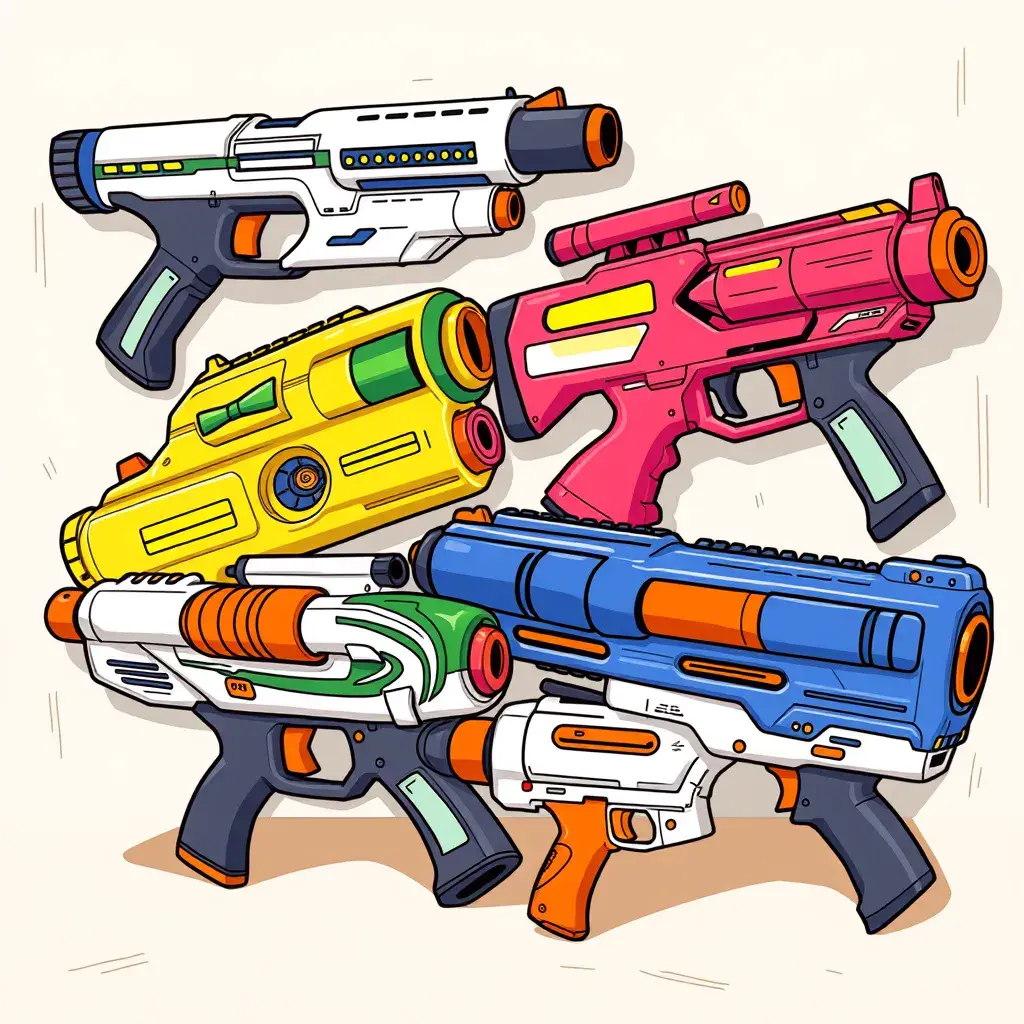 Most iconic NERF blasters from the 90s