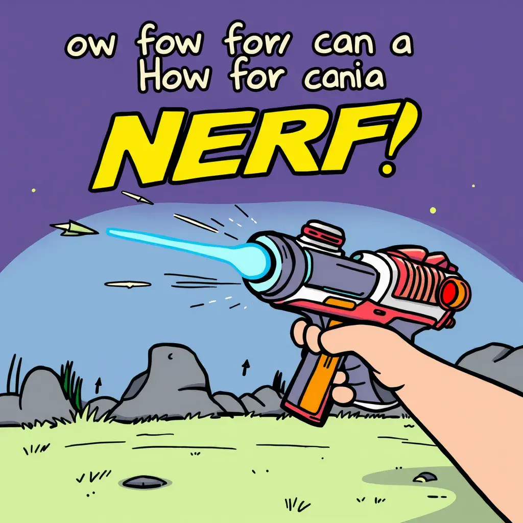 How far can a NERF blaster shoot?